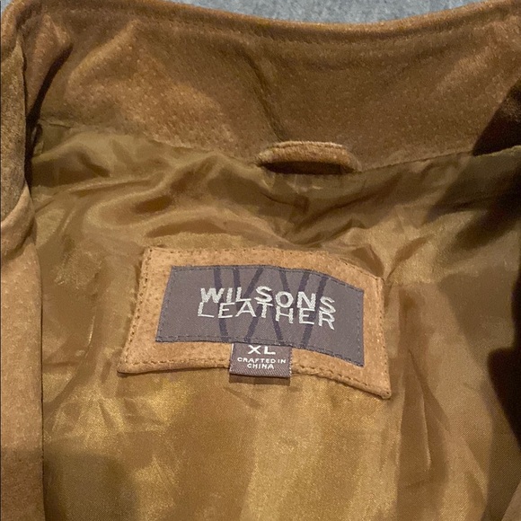 Wilsons Leather Camel Suede Jacket Women’s XL - Picture 2 of 6